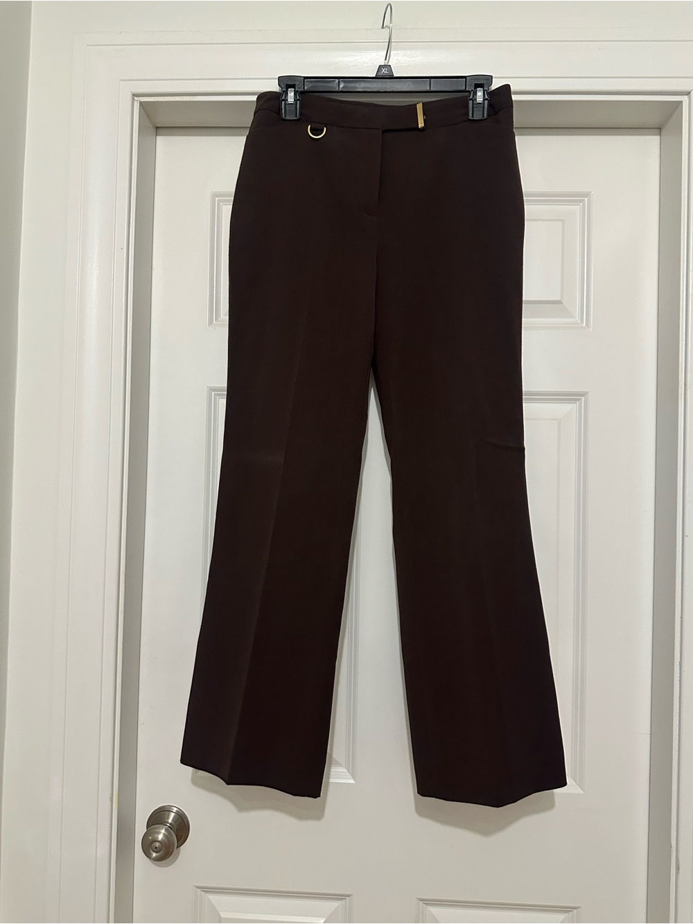 Jones New York Dark Brown Boot-Cut Dress Pants